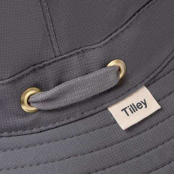 NWT Tilley Men's Standard Airflo Organic Cotton Hat Grey Size 7 - Picture 5 of 7